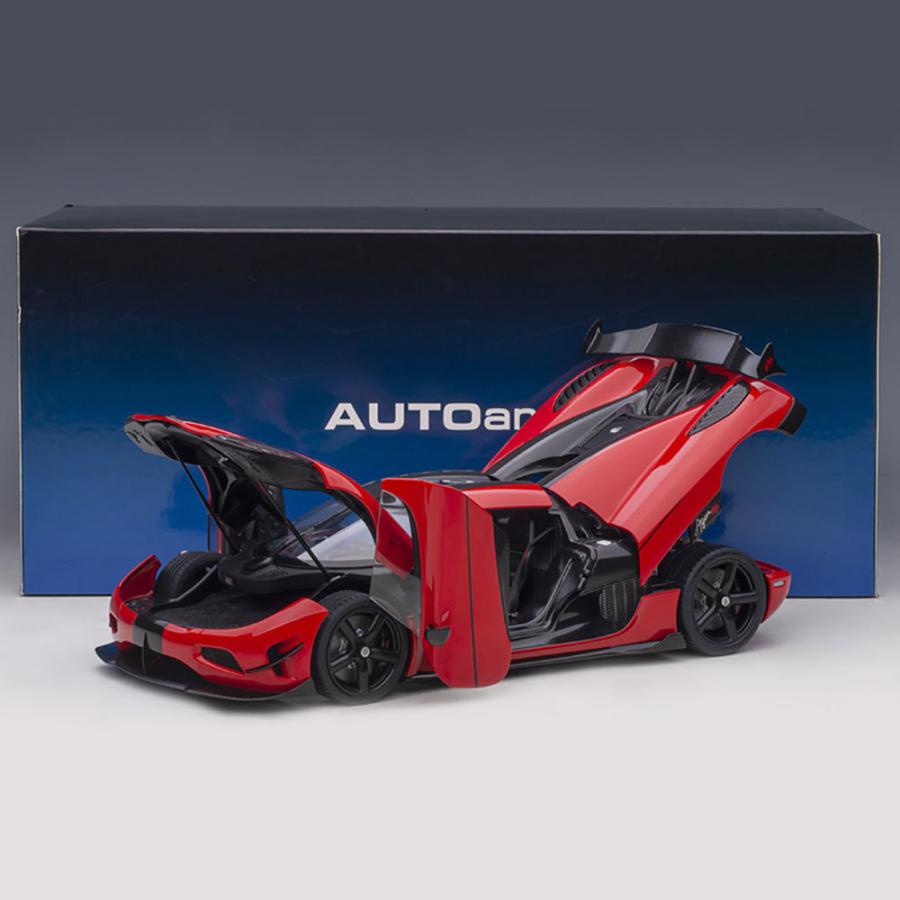ミニカー 1/18 ケーニグセグ アゲ―ラ RS レッド カーボンブラック