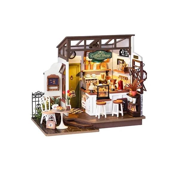 ROBOTIME No.17喫茶店【DG162】Rolife DIYミニチュアハウス（組立