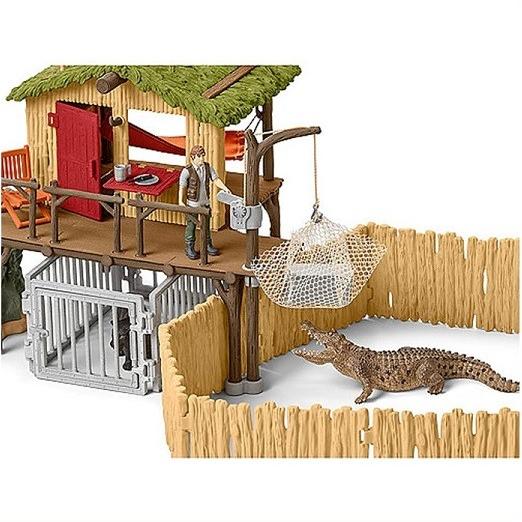 送料無料】【Schleich/シュライヒ】CROCOジャングル研究所 42350/動物