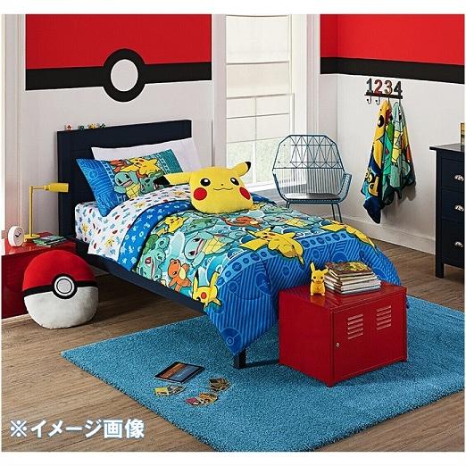 Pokemon/ポケモン】 シングル 布団セット 掛け布団 フラットシーツ