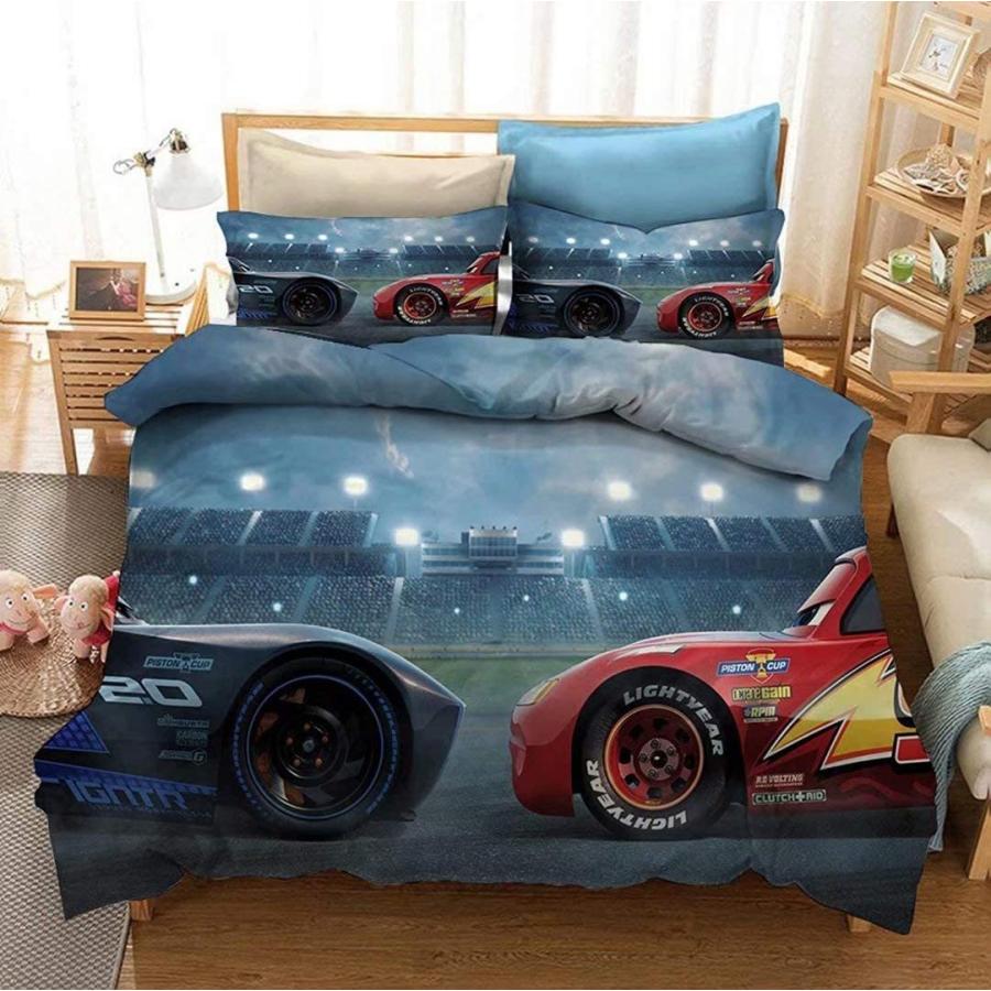 カーズ布団カバーセット 布団カバー ピロカバー ライトニング