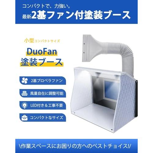 Anesty DuoFan 塗装ブース コンパクトサイズ スプレーブース 2基ファン