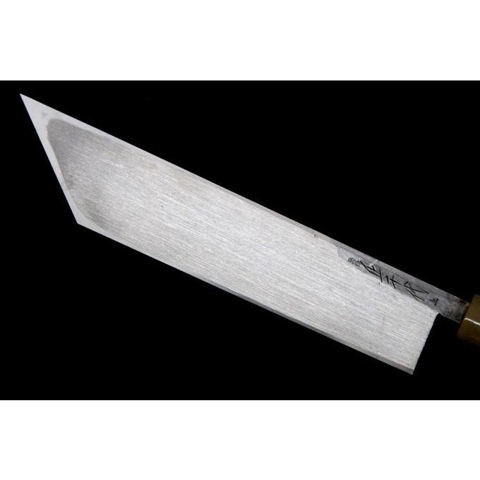 極美品｜正千代 鰻裂包丁 江戸裂 八寸半 純日本鋼 青鋼 墨流し 水牛朴