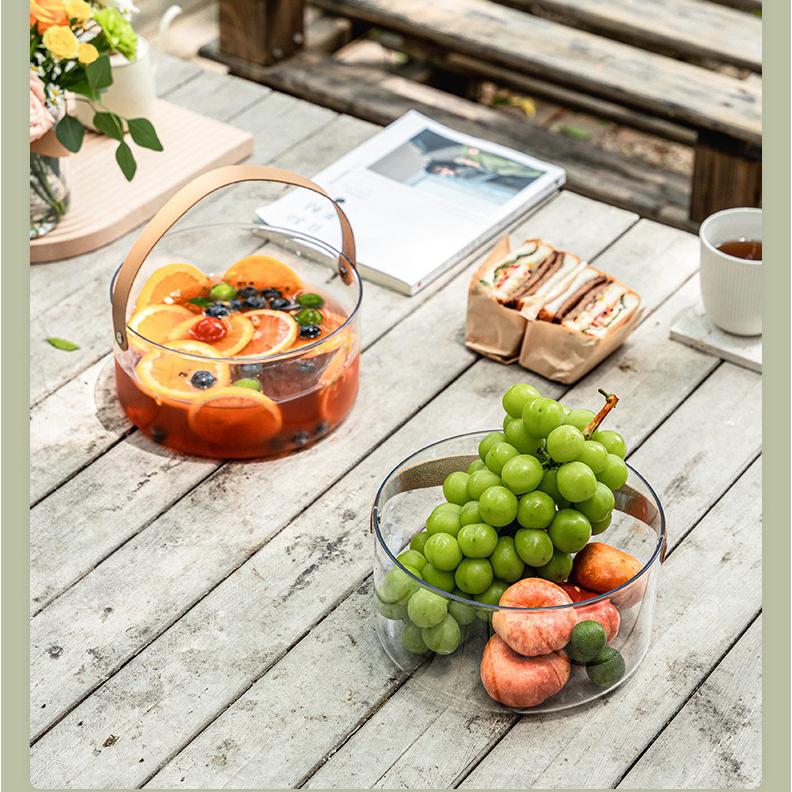フルーツバスケット 北欧ガラスサービングトレイキャンディー 収納