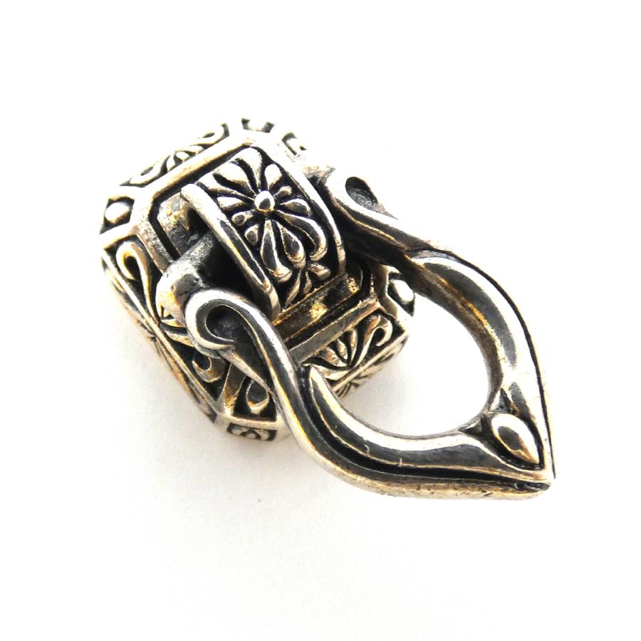 シルバー コンチョ ドロップハンドル ワッカコンチョ スクエア 唐草