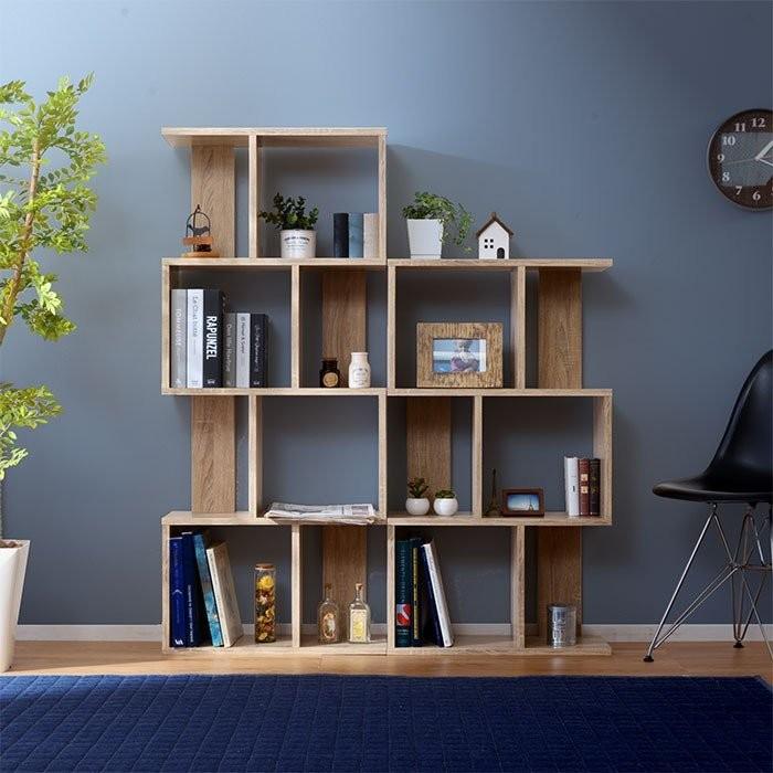 ワイエムワールド ディスプレイラック 4段 スリム 幅59cm 本棚 書棚 絵