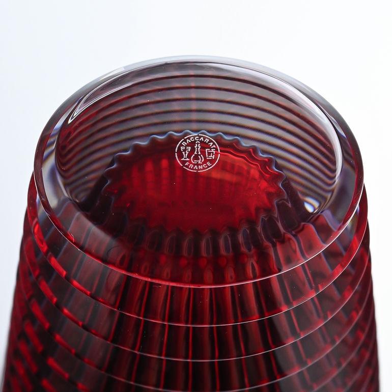 バカラ（Baccarat） ベース 花瓶 アイ EYE 14.5cm Sサイズ レッド
