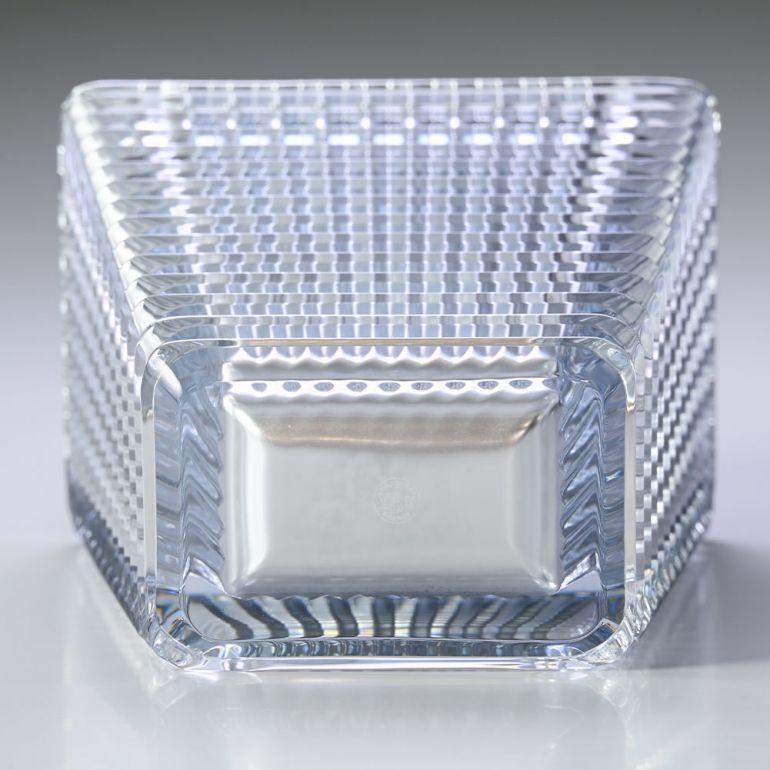 バカラ（Baccarat） ベース 花瓶 アイ EYE スクエア シルバー L 30cm