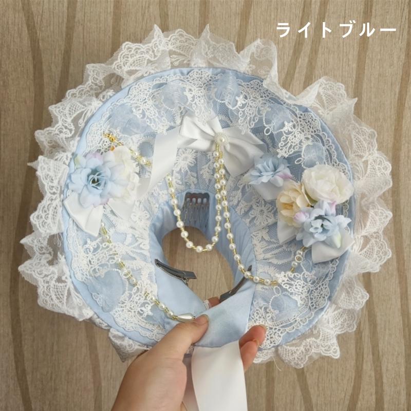 りかさま専用 バラ柄アンティークレースボンネットドレス】 りかさま