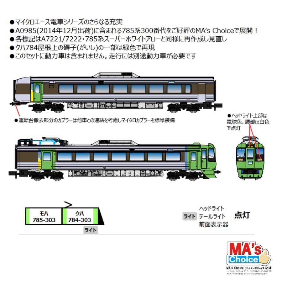 No:A7220 マイクロエース JR 785系300番代 特急「スーパー白鳥」 用