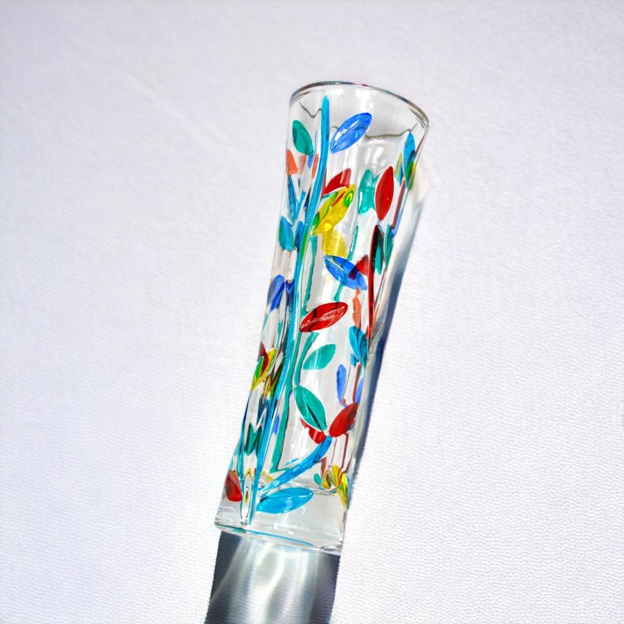 並行輸入品】ムラーノガラス 生命の樹 花瓶 (小) イタリア製 手塗り