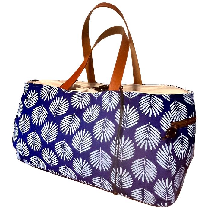 フラダンス ボストンバッグ ハナリマ ハワイアンファブリックの巾着