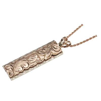 ハワイアンジュエリー ネックレス 14k ゴールド ホヌ＆スクロール 2