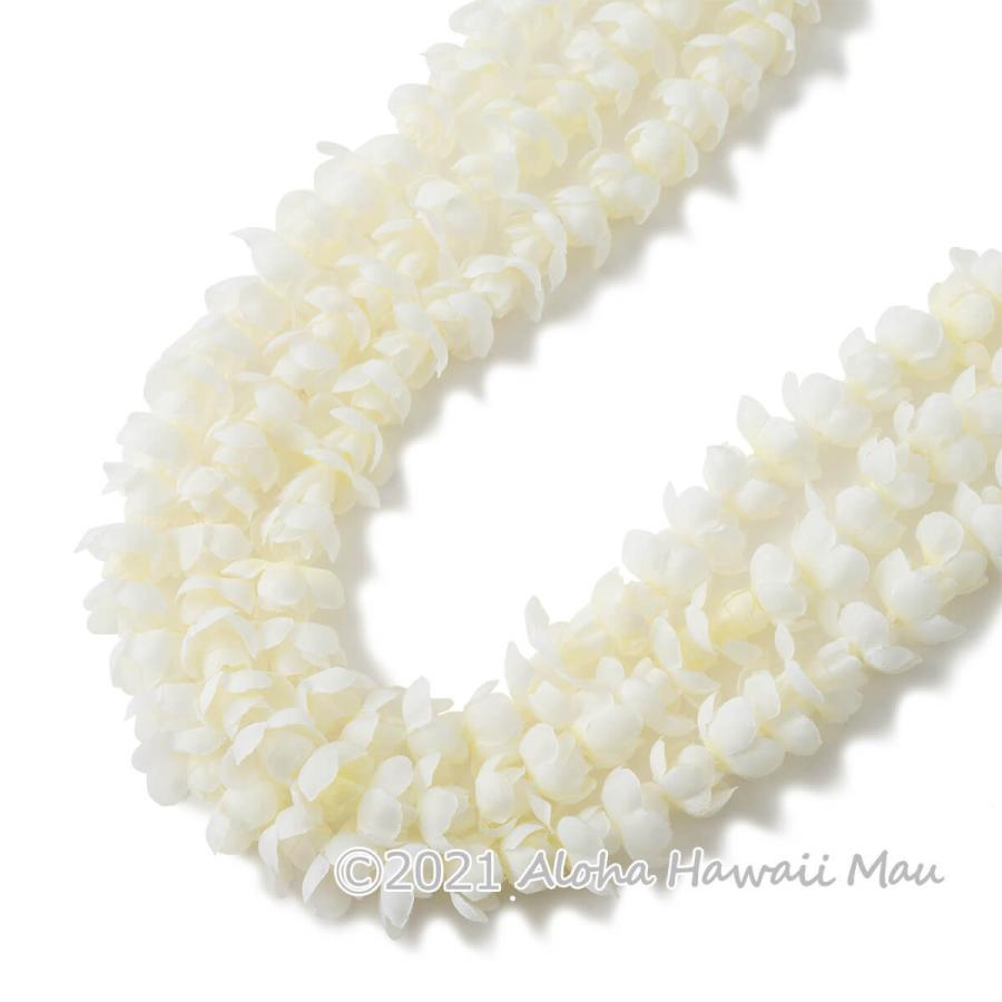 フラダンス レイ ピカケ ロング 3連 アイボリー ハワイアン フラ