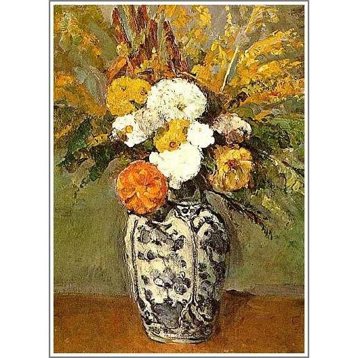 送料無料】絵画：ポール・セザンヌ「デルフトの花瓶に活けられたダリア