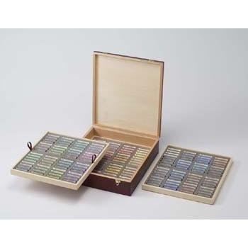 ラウニー ソフトパステル 192色木箱セット （全色セット ホワイト