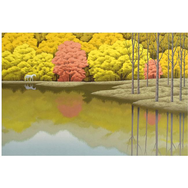 絵画 国武久巳・水面粧う アート インテリア 風景画 : 絵画生活 - 通販