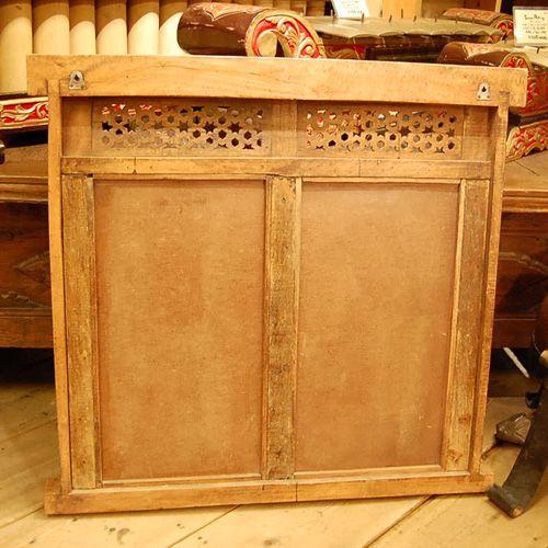 IndiaWoodMirror インド木彫窓枠ミラー インテリア アジアン家具