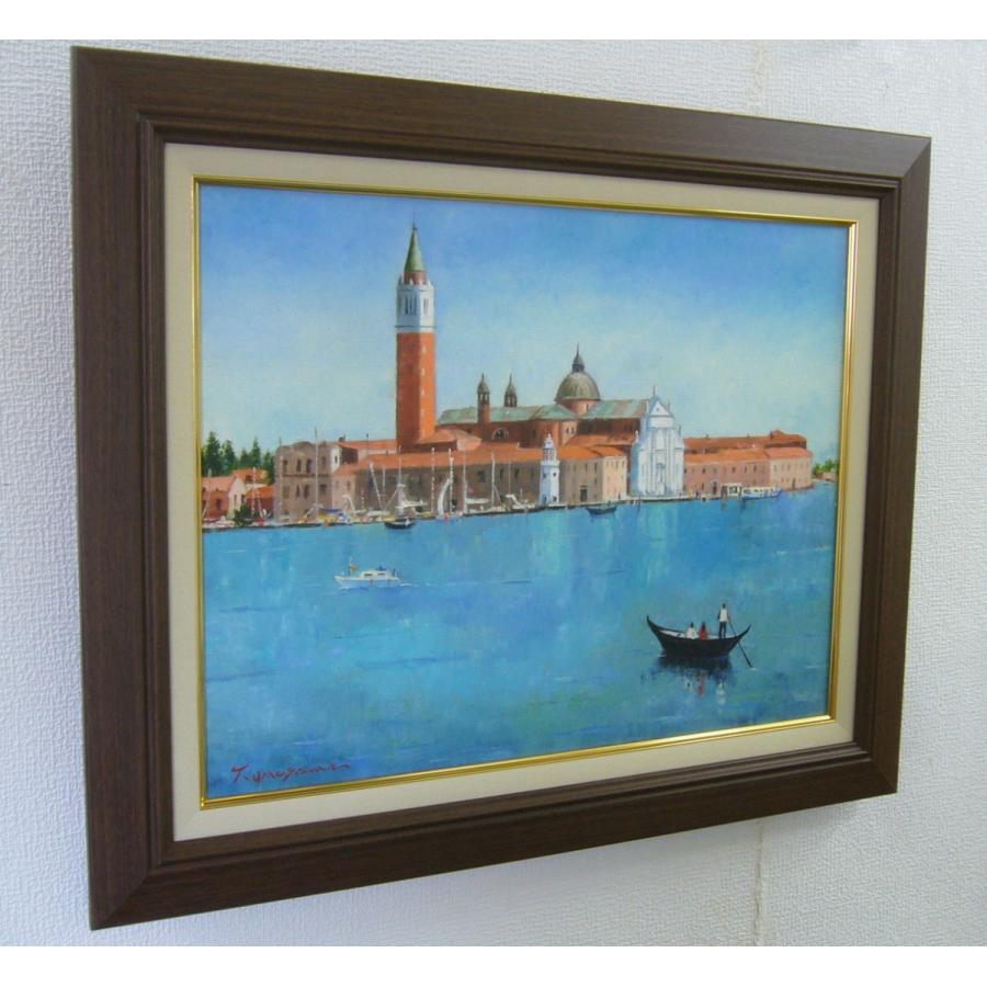 絵画 油絵 梅沢民雄 肉筆絵画 風景画 ベニス P10 送料無料 : アート