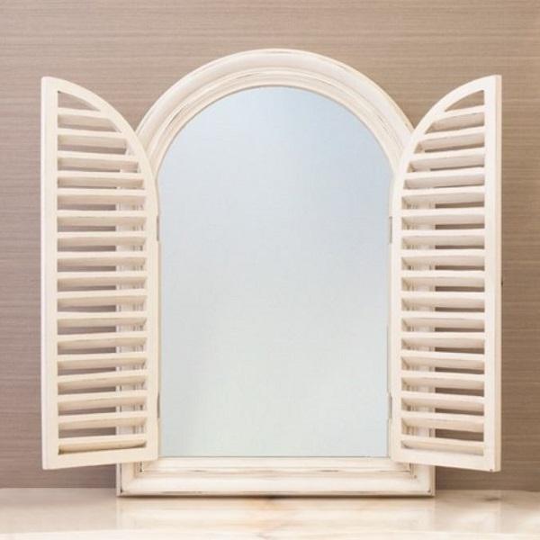 Newチャーチルウッド ウィンドウミラー 壁掛け ウォールミラー 家具