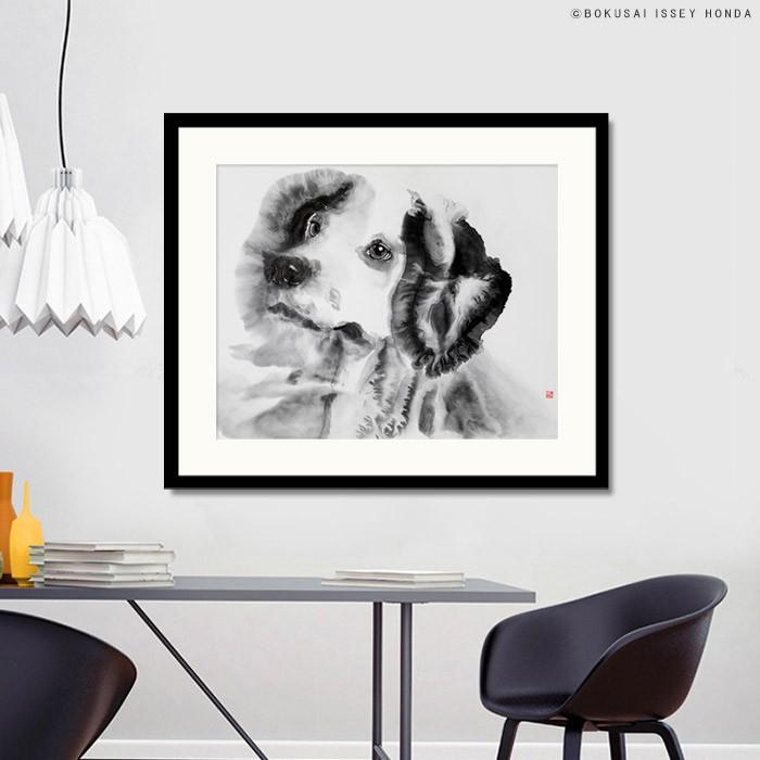 ISSEY HONDA「いつまでも」水墨画 絵画 インテリア 複製画 壁掛け 絵
