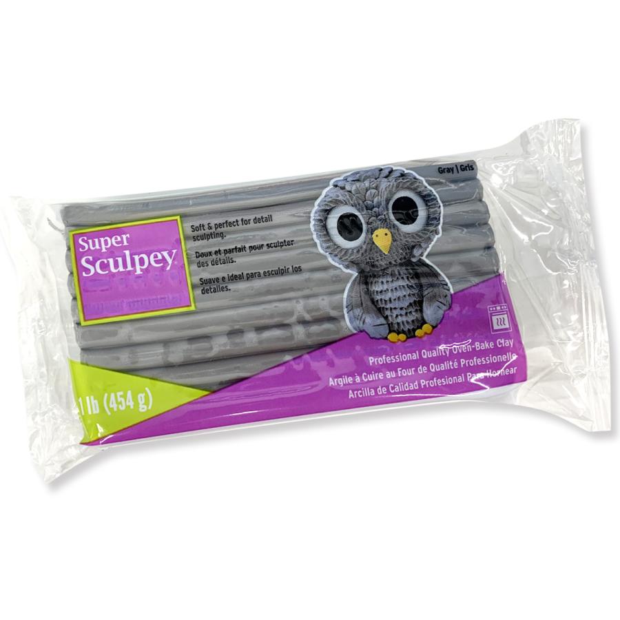 スーパースカルピー グレイ 454g アシーナ Super Sculpey 【 グレー
