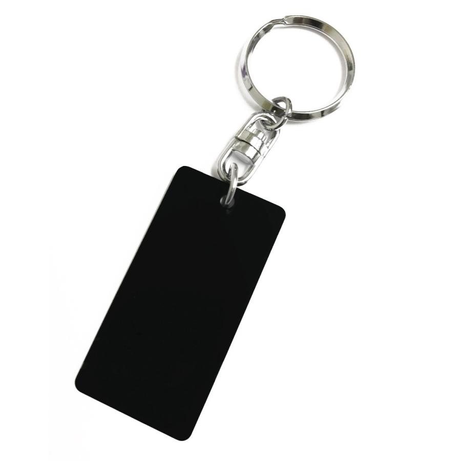 メール便可 ] サンエス スクラッチ用 メタルプレート キーホルダー付