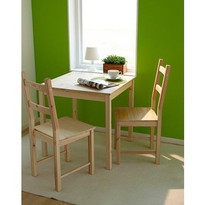 イケア（IKEA） 木製チェア パイン材/スクエア型 45cm 椅子 チェア