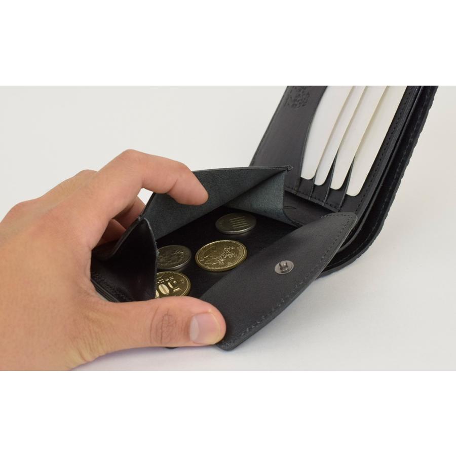 ブルハイドレザー 二つ折り財布 ZOO ズー 牛革 メンズ zbf-015