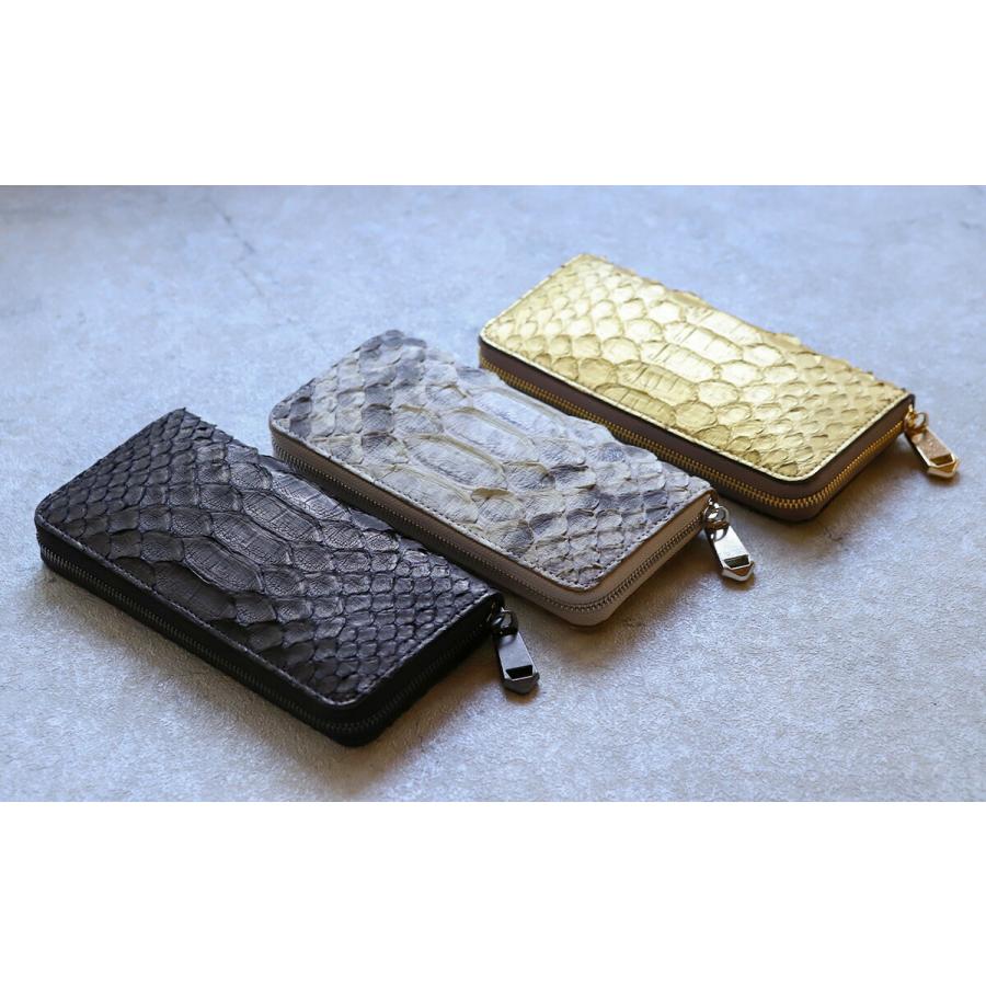 ZOO ズー 大蛇革 ダイヤモンドパイソン ラウンドファスナー長財布 6mUP