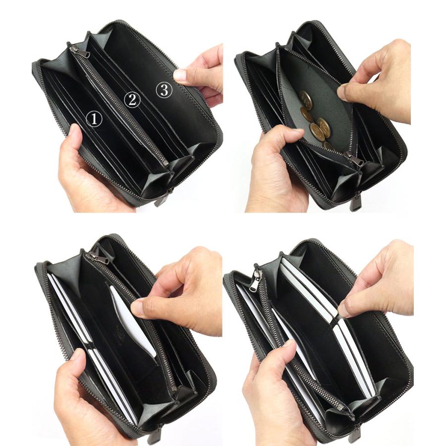 ブライドルレザー ZOO(ズー) ラウンドファスナー長財布 ベイカー社