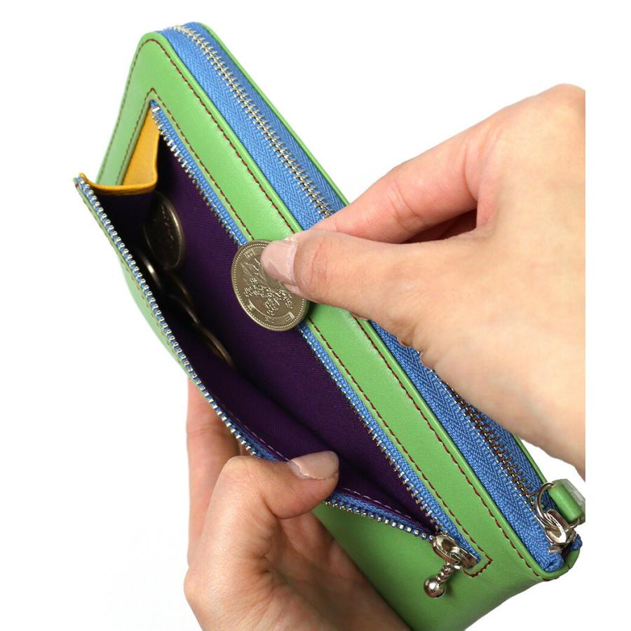 Sybilla（シビラ） L字ファスナー長財布 薄型 刺繍 花 jocomomola