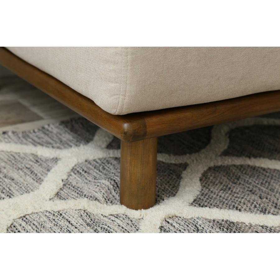 ソファー 1人掛け ロー ソファ 布製 ファブリック ベージュ カーキ 1P