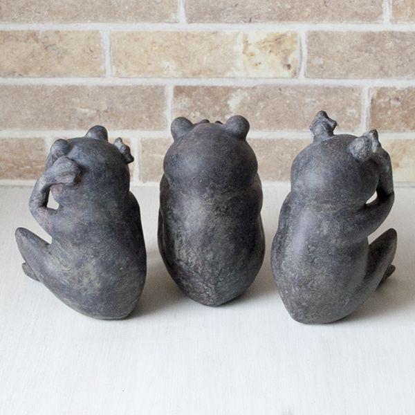 見ざる言わざる聞かざる 3匹カエルの置物蛙雑貨 カエル雑貨 かえる雑貨