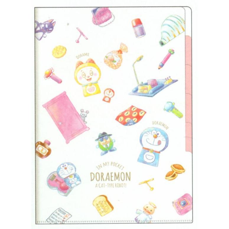 カミオジャパン ドラえもん A4 5インデックスクリアファイル ひみつ