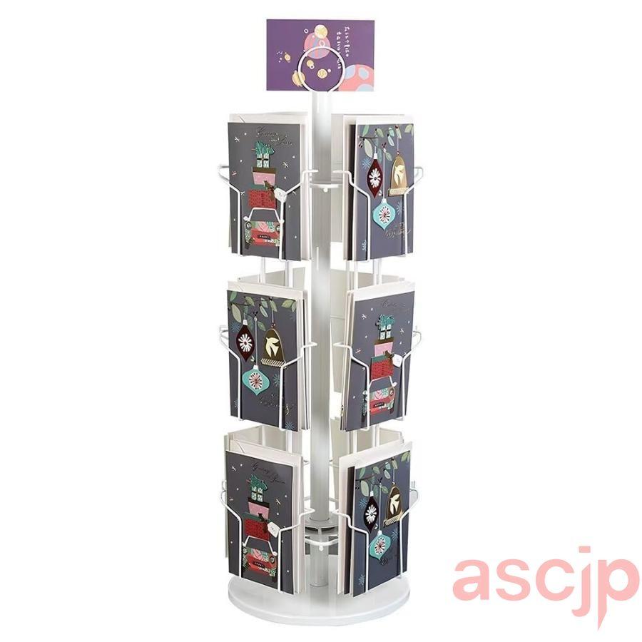 マガジンディスプレイスタンド ポストカードラック 回転ポストカード