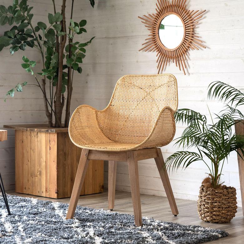 チェア ダイニングチェア ラタンチェアー ラタン家具 ラタンチェア