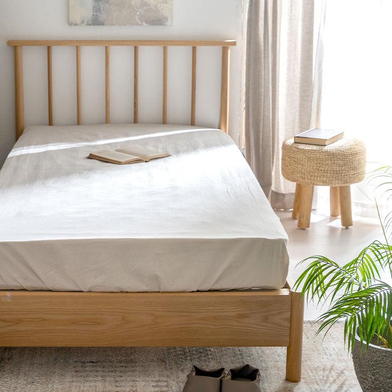 東谷 ベッド シングルベッド 寝具 W 110cm D 203cm ヘッドボード付き