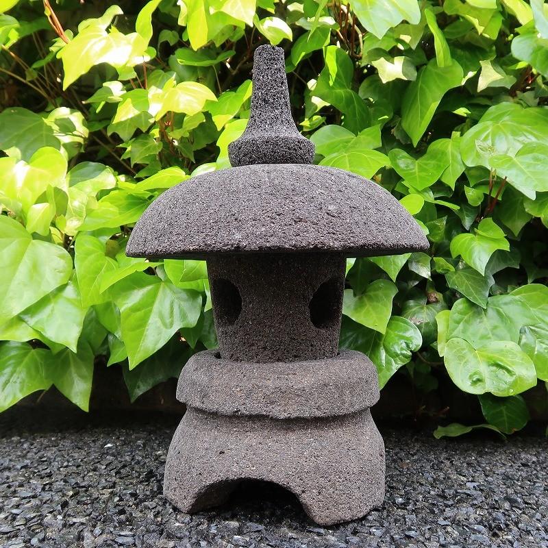 石灯篭 天然石 ラパストーン 45cm アジアン雑貨 バリ雑貨 石灯籠 雪見