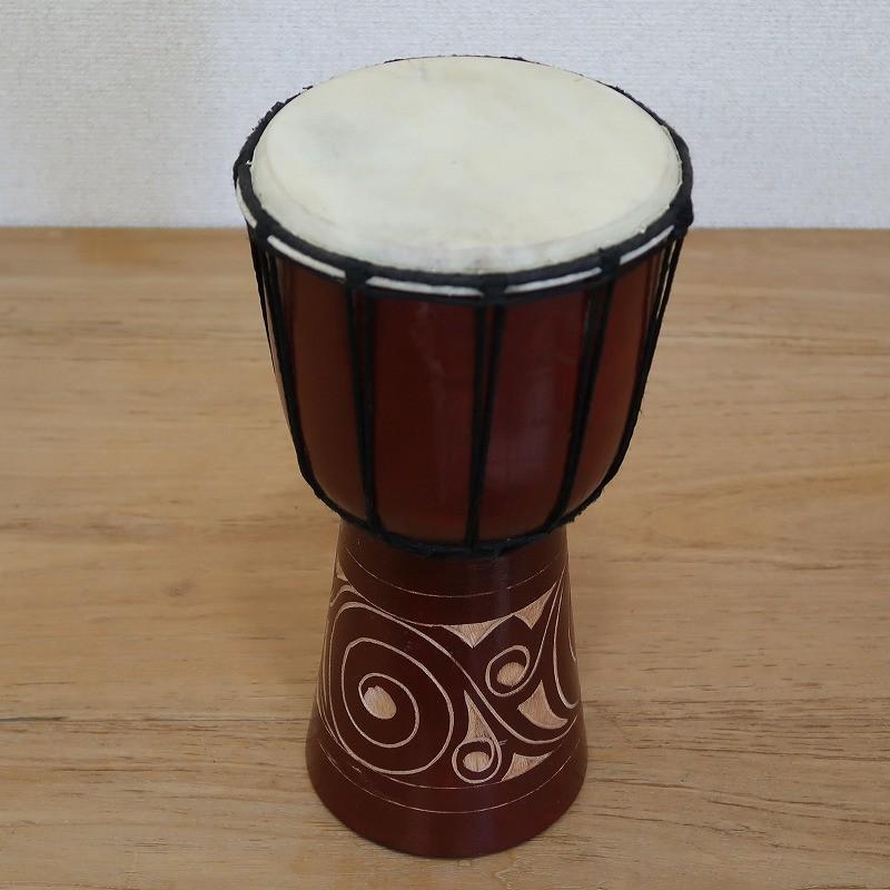 ジャンベ 30cm カービングモデル アフリカン雑貨 民族楽器 太鼓