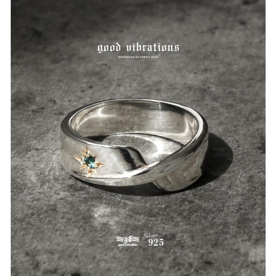指輪 リング メンズ シルバー good vibrations ブルートパーズ