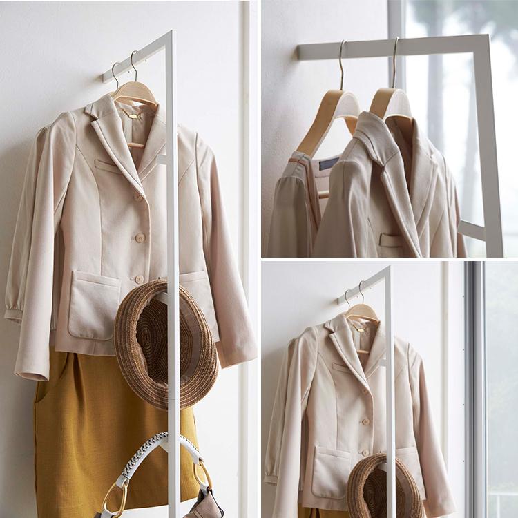 山崎実業 玄関 LINE スリムコートハンガー ライン コート掛け ハンガー