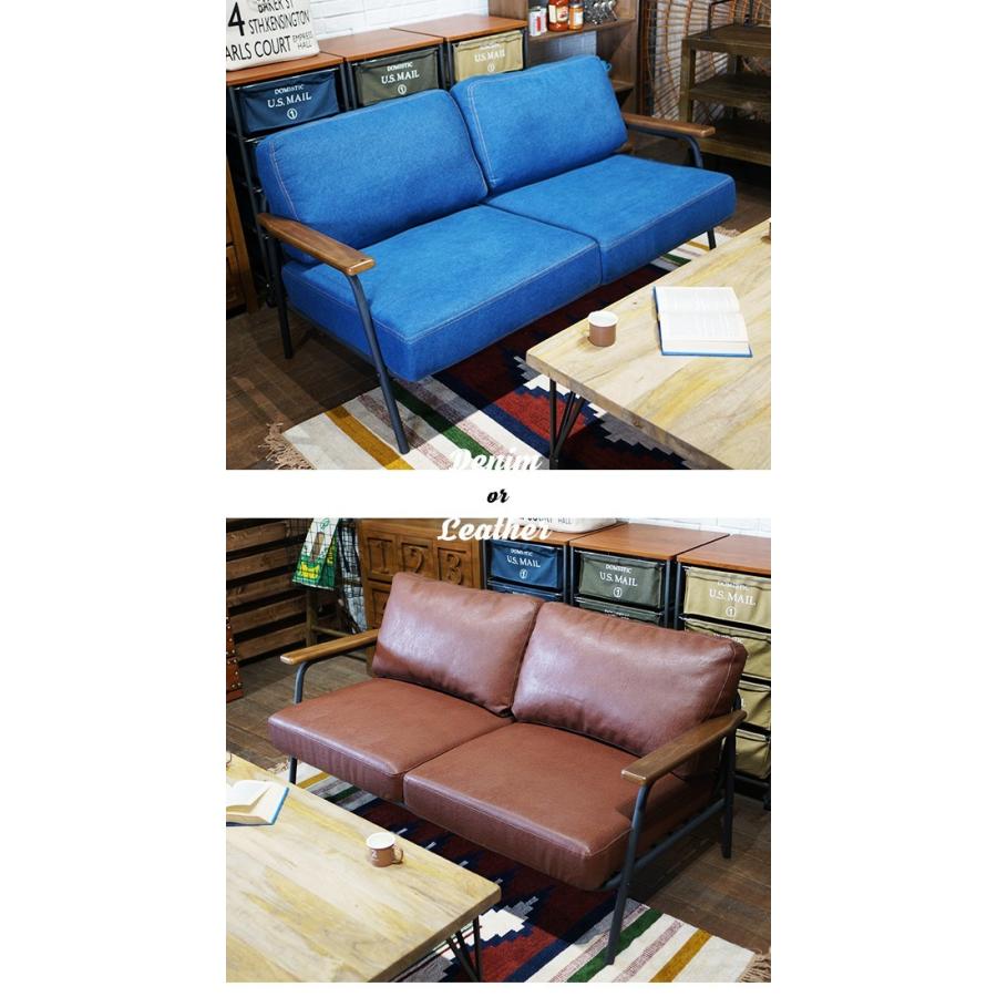 AZ-C デニム レザーソファ 2人掛 ポケットコイル : ポケてりあ - 通販