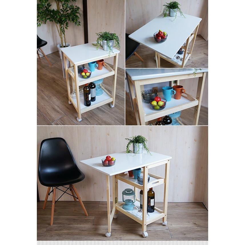 キッチンワゴン サイドテーブル UVバタフライテーブル : ポケてりあ