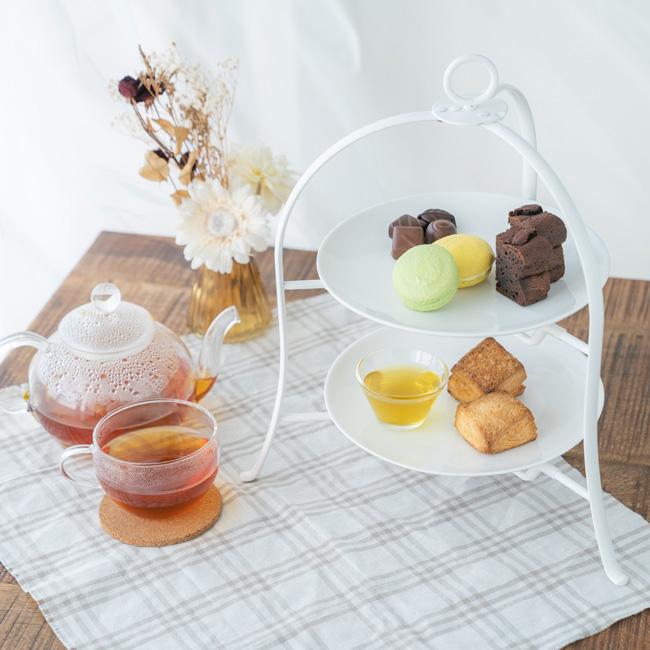 青芳 【在庫限り廃番商品】 ケーキスタンド ボブスタイル プレート