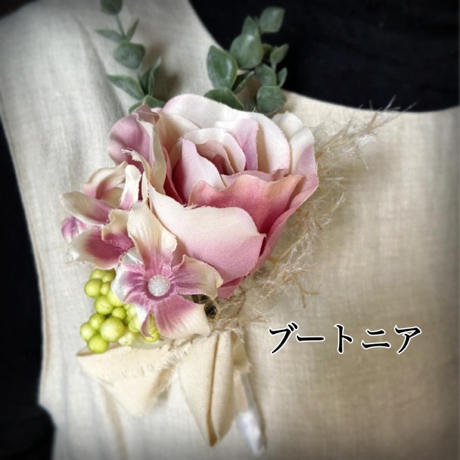 ブライダルブーケ ブートニアセット ウェディングブーケ ピンク 薔薇