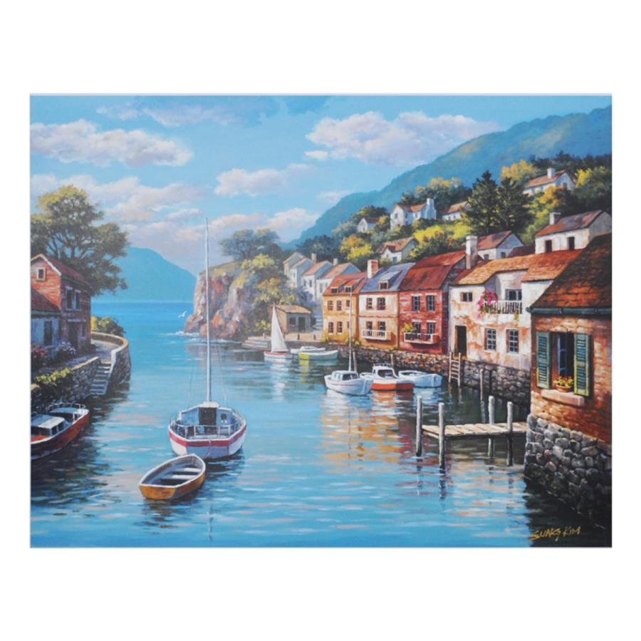 アートポスター 額入り 絵画 風景画 インテリア 海外風景 洋画 大型