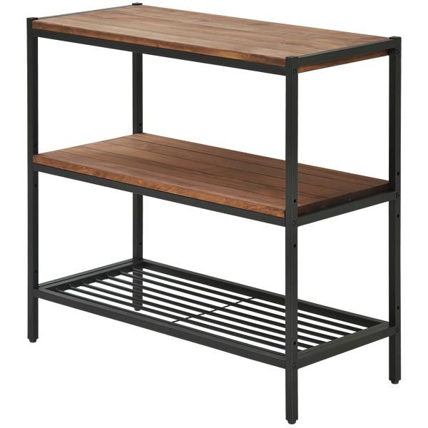 ラック 棚 収納 木製 スチール アイアン*ウッド ディスプレイラック 3