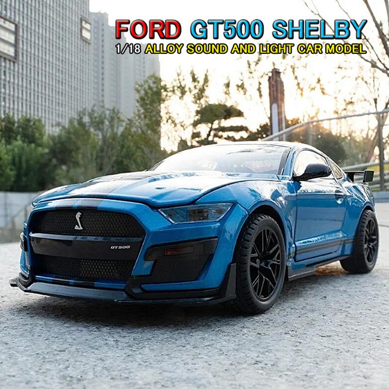 フォード マスタング GT500 SHELBY 1/18 ミニカー 全4色 ライト点灯