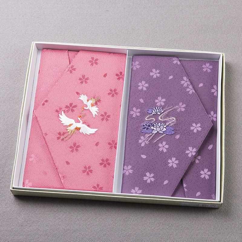 aurora 慶弔両用ふくさセット 2枚入り袱紗 日本製 : アウローラ